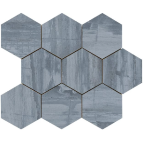 Blue Hexagon - porcelain tile